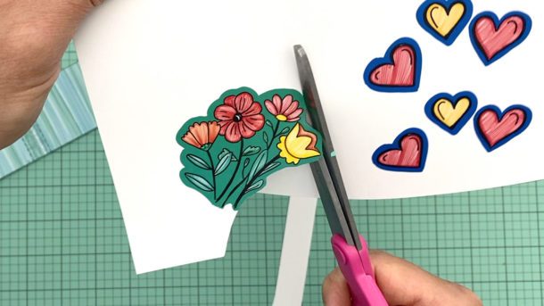 Bluebird Bouquet Pop-Up Card Template Tutorial by Popupity - Cut Flowers