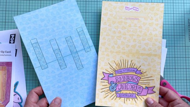 DIY Unicorn Pop-Up Card Template and Tutorial - Cut Cards