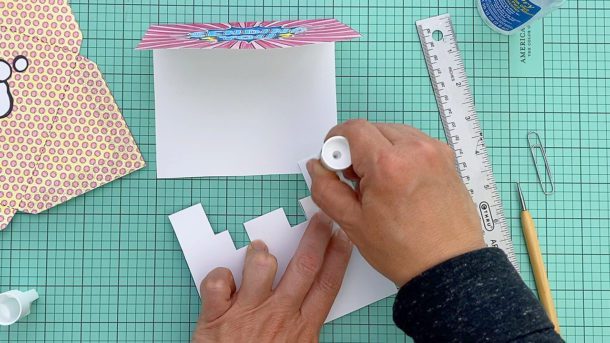 Love Letters DIY Pop-Up Card Tutorial - Glue Inner & Outer Cards