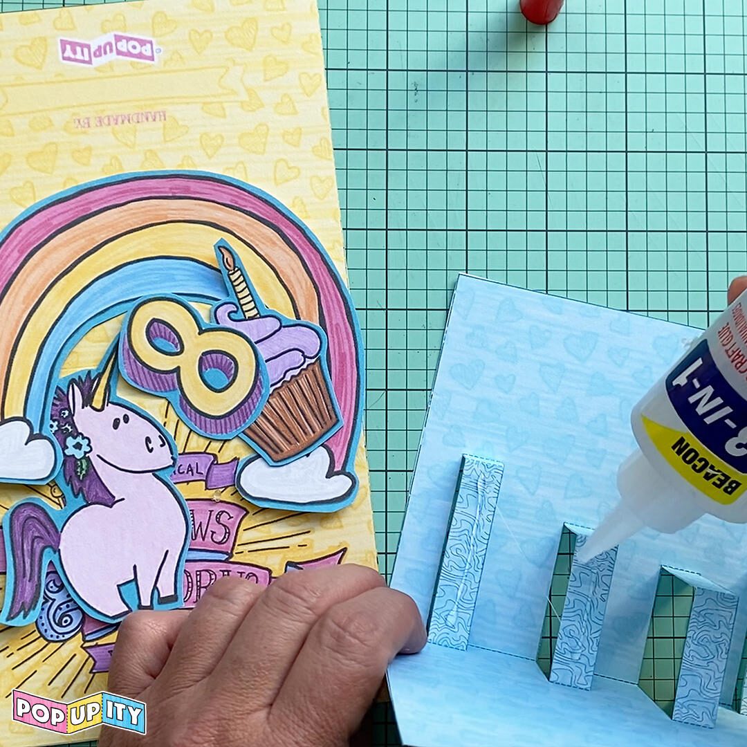 Easy to Craft Unicorn Pop-up Card from Popupity