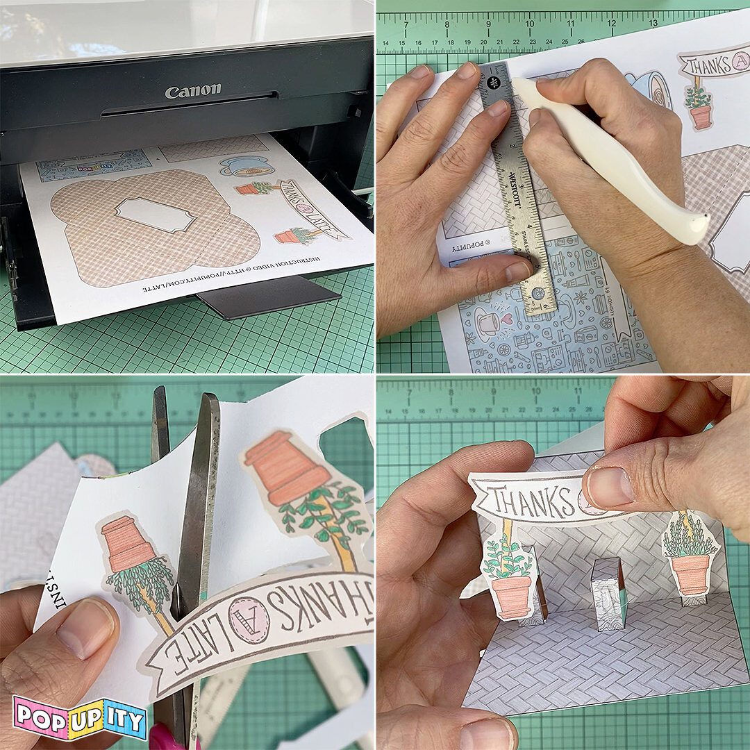 Print and Craft this Pop-Up Card - Holds a Gift Card by Popupity